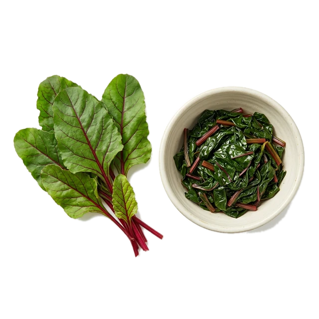 Beet greens, cooked