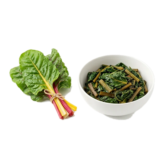 Chard, cooked, NS as to fat added in cooking