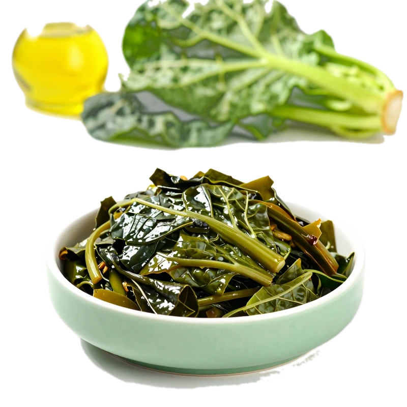 Collards, cooked, NS as to form, made with oil