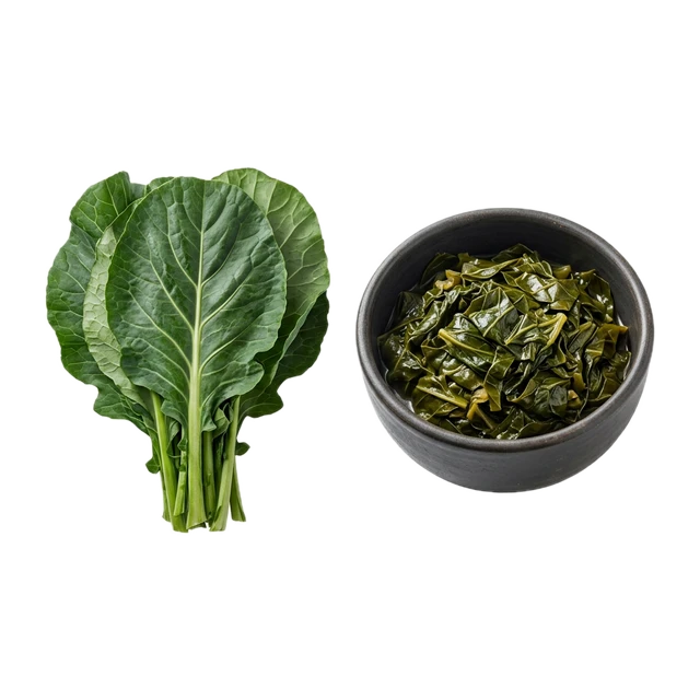 Collards, NS as to form, cooked