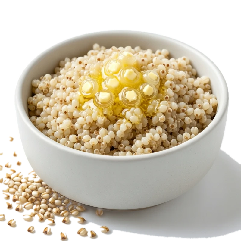 Quinoa, fat added
