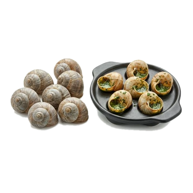 Snails, cooked, NS as to cooking method